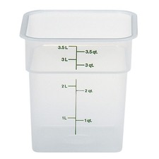 Cambro 4SFSPPSW3190 4 Quart Square Food Pan