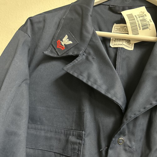 Utility Coveralls Flame Resistant Men’s 48R US Navy Blue 8415-01-057-3498 NWT - Picture 6 of 10