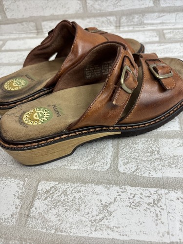 Earth Spirit Womens Size 7.5 Grant Sandals Brown Leather buckle Comfort 7401668 - 第 9/17 張圖片