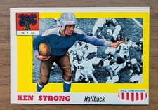KEN STRONG 1955 Topps All American #24 ROOKIE Card RC NYU Violets MT-GM