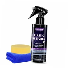 Plastic Restorer for Cars Ceramic Plastic Coating Black Trim Quick Restoration 