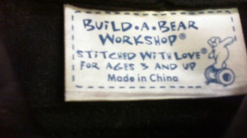 Build A Bear Workshop Black Faux Leather Jacket for Plush Motorcycle Biker - Picture 3 of 4