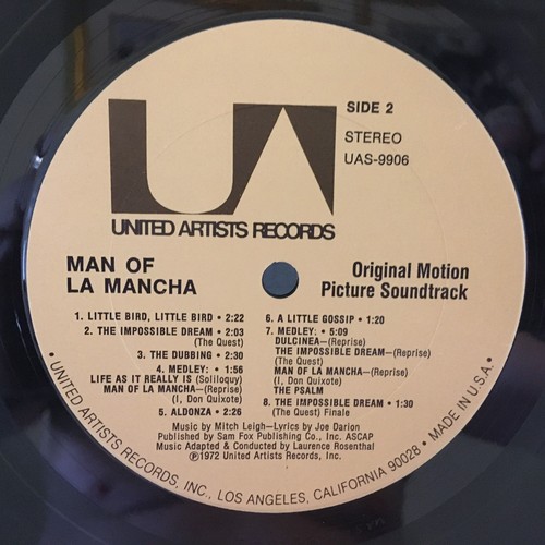Man Of La Mancha LP (Original Motion Picture Soundtrack) - Picture 5 of 6