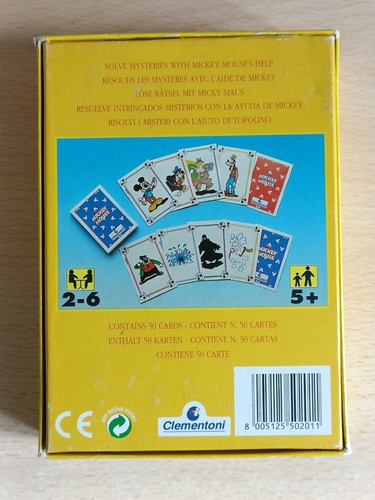Mickey Mouse Card Game • Disney • Topolino • Clementoni • Giochi Da Tavolo - Foto 2 di 4