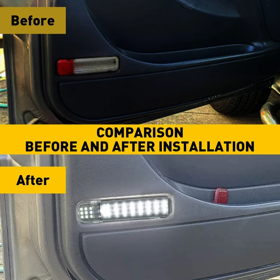 Juego de 1/2 luces LED de cortesía para Chevy C/K Silverado Tahoe GMC Sierra 1995-07 Foto 3 de 4