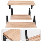 1 Set Floating Shelves Wall Mounted Shelf Wood Wall Rack Wooden Shelves Set