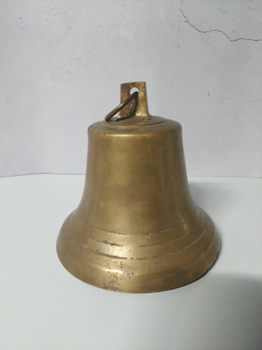 Vintage antike 7 Zoll Messing Glocke - Schiff, Türklingel, hängende Wand Wohndeko - Bild 3 von 11