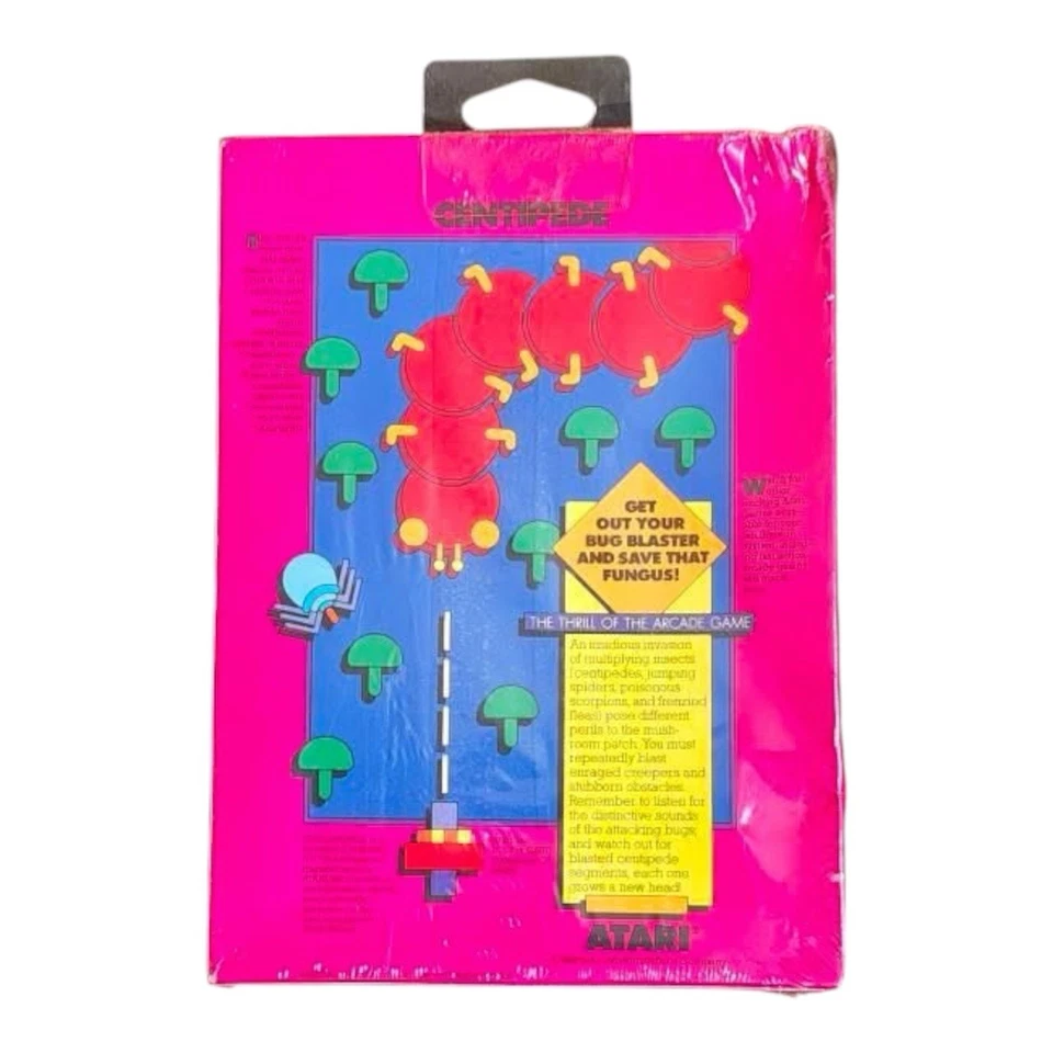 INTELLIVISION CENTIPEDE Atarisoft Factory Sealed Boxed With Hanger Vintage - Image 2 of 3