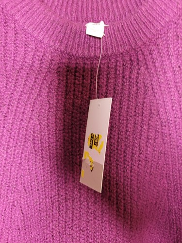 B.P Purple Sweater Knit Womens Junior Size Xs Balloon Sleeves - Picture 6 of 9