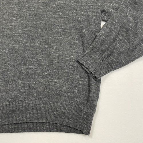 Weatherproof Mens Sweatshirt Size L Grey Heather Wool Cashmere Blend Hooded - Picture 15 of 18