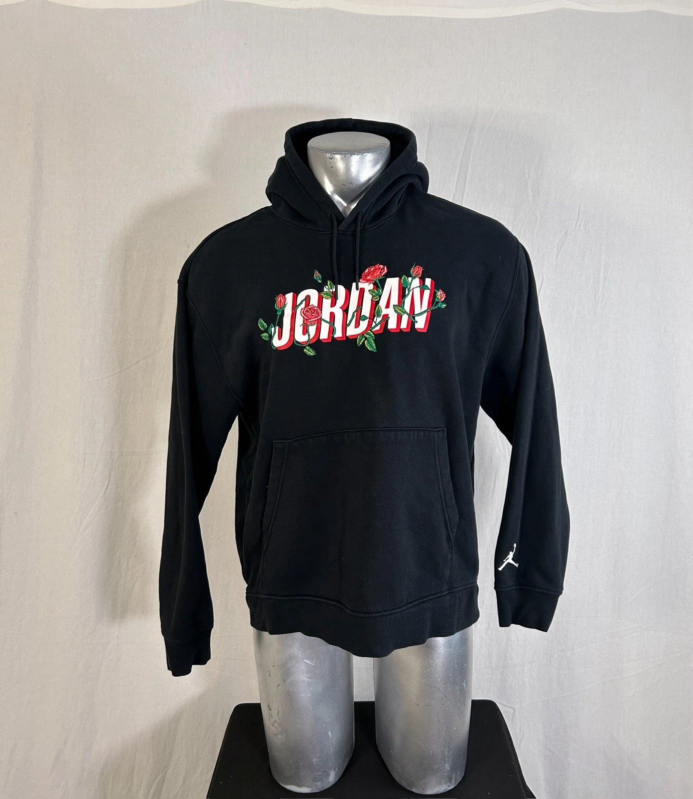 SUPREME Felpa con cappuccio Nike Air Jordan taglia L rosa ricamata scusa per la tua perdita tour