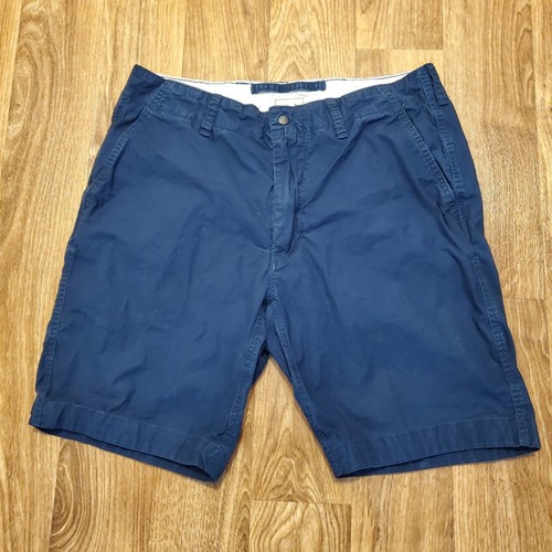 Relwen Shorts Men 32 Navy Blue Chino Stretch Classic Preppy - Picture 1 of 7