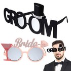 2 Pieces Wedding Props for Hen Night Accessories The Bride Groom Shades
