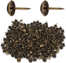 300 pcs Bronze Upholstery Tacks   7/16" Round Head Nails for Furniture DIY