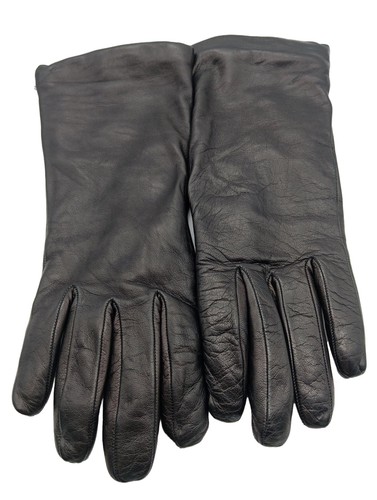 MADELEINE Lederhandschuhe Damen Handschuhe Gr. DE 6.5 schwarz Casual-Look
