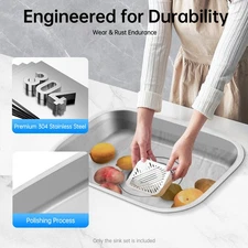 RV Caravan Hand Wash Basin Camper 304 Stainless Steel Kitchen Sink Polishing