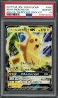 Pokemon Japanese Sun Moon Ash Team Rocket Deck Kit #005 Pikachu GX Promo PSA 10