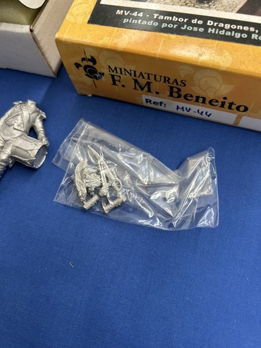 FM Beneito Metal Blanco Fundido Modelo MV-44 Tambor De Dragones 1806 Miniatura Nuevo de Lote Antiguo - Imagen 3 de 4