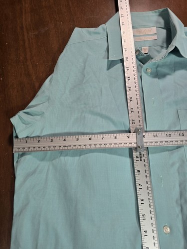 Roundtree & Yorke Gold Label Oberhemd Herren 16,5-35 blau Oxford bügelfrei - Bild 8 von 11