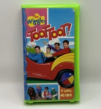 The Wiggles Toot Toot VHS 2000 Video Tape Original Cast Kids Songs VTG Clamshell