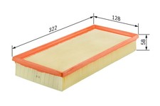 BOSCH Luftfilter F 026 400 157 Filtereinsatz für AUDI Q5 A4 A5 8F7 8TA 8T3 B8