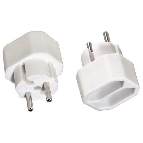 2x Hama Multi-Stecker 2-Fach Mehrfachstecker Kombi-Adapter Steckdose T-Verteiler - Afbeelding 4 van 6