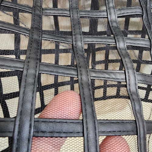 Endless Rose NWT half mesh window pane pattern pencil skirt woman's size medium - Picture 7 of 8