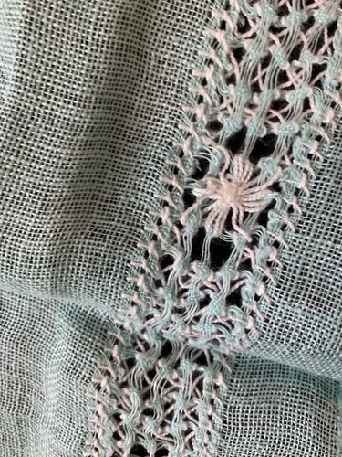 Vintage 2 Blue Dresser Scarf Placemat LinenTable Decor Decoration 15.5" X 9.25" - Picture 9 of 9