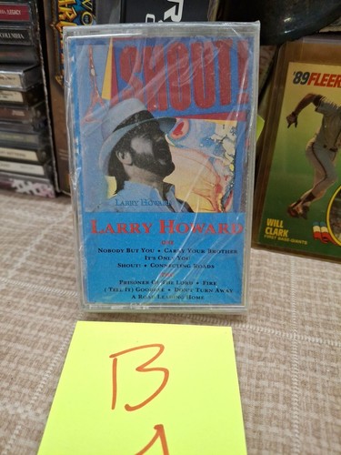 Larry Howard - Shout - Cassette 1988 -Refuge Records Blues Christian Rare & HTF - Picture 2 of 5