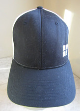 Richardson Four Square Black/White Logo Snap Mesh Back Baseball Hat OSFM