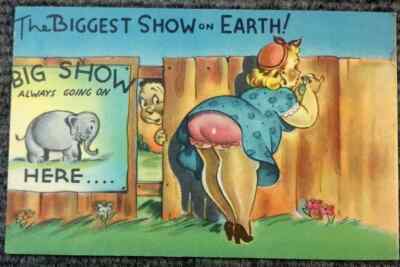   Vintage 1960's Comic Postcard # 358 