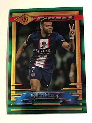 2022-23 Topps Finest Flashback UEFA Kylian Mbappé Paris 2022-23 Topps Finest Flashback UEFA Kylian Mbappé Paris