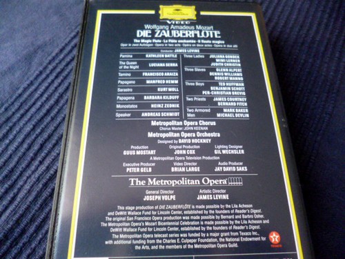 VHS Video Tape Die Zauberflöte Magic Flute Kathleen Battle LEVINE Metro Opera DG - Picture 3 of 4