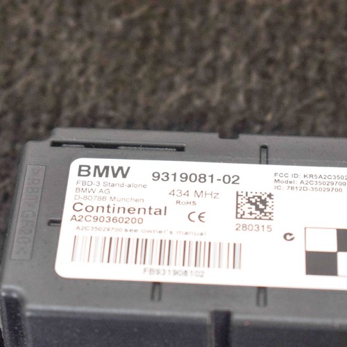 Modulo Telecomando BMW 2 Cabrio F23 9319081 A2C90360200 2015 - Foto 6 di 6