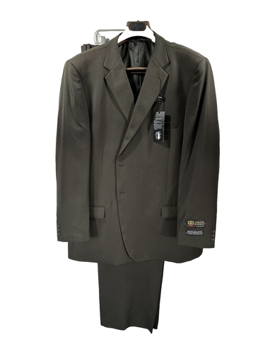 "Traje de oliva para hombre Bolzano Uomo Collection de 2 piezas de pecho individual talla 54R w50" - Imagen 4 de 8