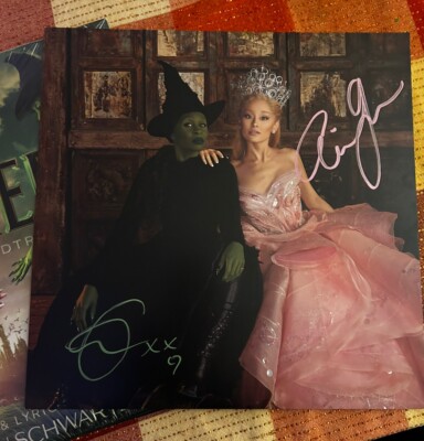 Wicked: The Soundtrack LP Vinyl SIGNED INSERT ARIANA & CYNTHIA IN
