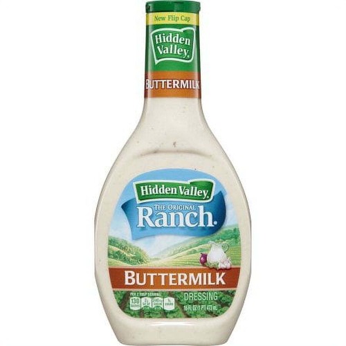 Hidden Valley Buttermilk Ranch Salad Dressing & Topping, Gluten Free - 16 Ounce