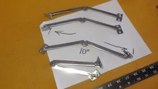 TWO BOAT HATCH SUPPORT BRACES/HINGES NOS CHROMED BRASS VERY NICE 10"