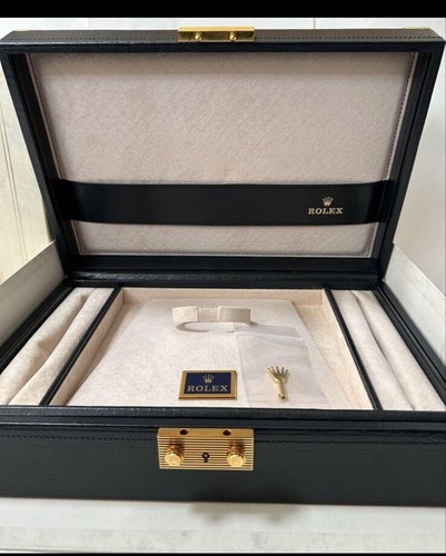 Rolex President Watch Box Vintage 80s 51.00.01 Out Case Booklet with Tag Fullset - Picture 3 of 11