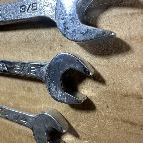 MATCO USA Combination Wrench 4pc. Set SAE 6 & 12 Pt. Chrome 1/4” - 11/16” - Picture 9 of 17