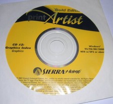 Vintage Print Artist Gold Edition CD 2 Graphics Windows PC CD-ROM 2002 