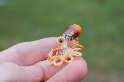 Vidrio soplado pulpo figura de vidrio pulpo vidrio océano pulpo Kraken Glass - Imagen 4 de 9