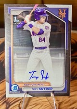 2024 Bowman Draft - Chrome Prospect Autographs #CPA-TSN Trey Snyder (AU, RC)