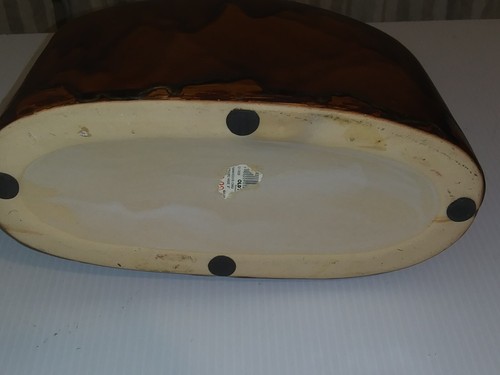 Keramik Vase Strand Landhaus Dekor mit Muscheln 10" Doppelgriff Krug 9" x 10" - Bild 5 von 6