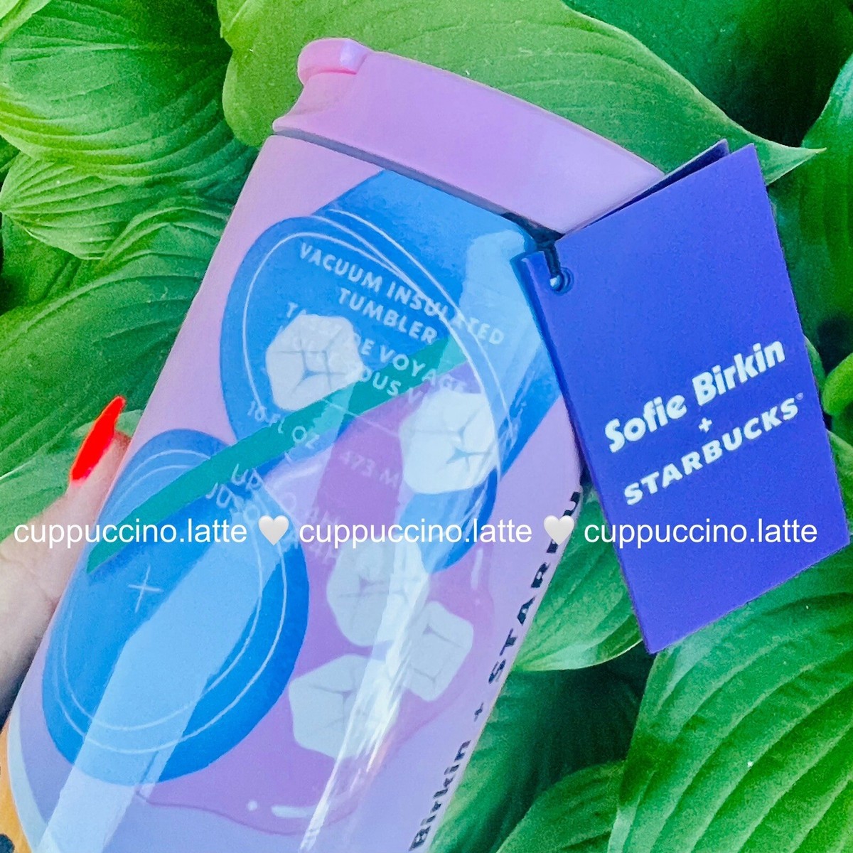 NWT Starbucks X Sofie Birkin 2024 Pink Blue Ombre Graphic SS NWT Starbucks X Sofie Birkin 2024 Pink Blue Ombre Graphic SS