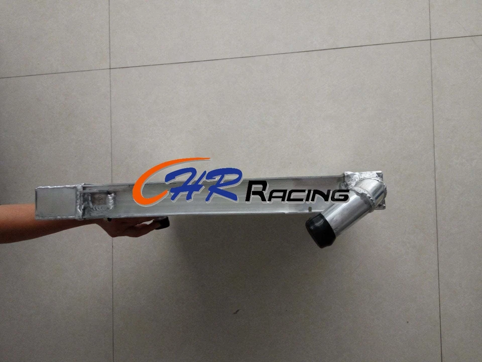 Radiador de aluminio de 3 filas + ventilador para motor BMW E21 320i/E10 2002Tii M10 1971-1983 Foto 4 de 4