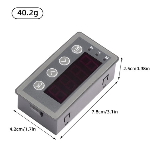 Universal Digital Meter 0-10V 0-20mA 2-10V 4-20mA Analog Input Display Meter US - Bild 7 von 10