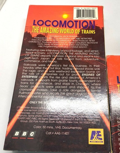 A&E Locomotion The Amazing World Of Trains 4 VHS Box Set Jack Perkins - Picture 11 of 12