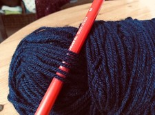 Pure WOOL Navy Blue 3ply 50g. Soft Washable Unlabelled Clean Hand Wash advised**