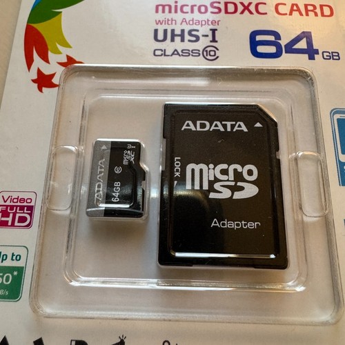 ADATA Premier 64GB microSDHC microSDXC UHS-I U1 Class 10 C10 Switch Memory Card - Picture 3 of 6